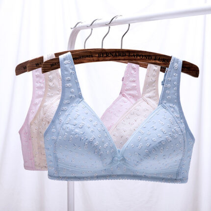 Nursing Bra Large Size Pure Cotton Front Buckle Push-Up No Steel Ring Maternity Intimates Breastfeeding Women's Thin Bra Intimates - Noyaladies